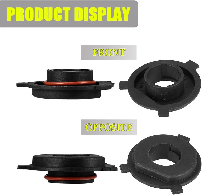 Flygun 2 PCS H4 Car LED Headlight Bulb Retainers, Nylon Fiber Durable Headlight Bulb Adapter Sockets, High-Performance Bulb Adapter Bracket Holder Base Sockets for SUV Truck - Image 5